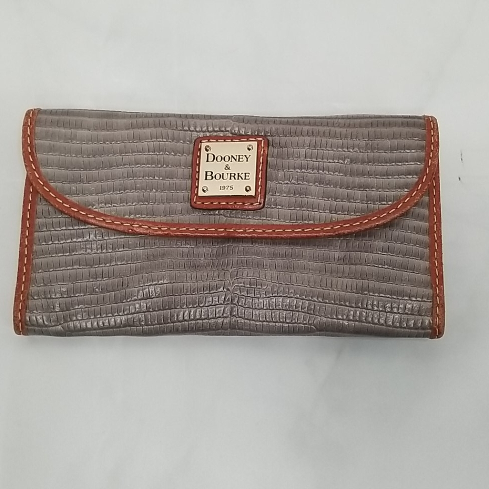 Dooney & Bourke Wallet Gray and Tan